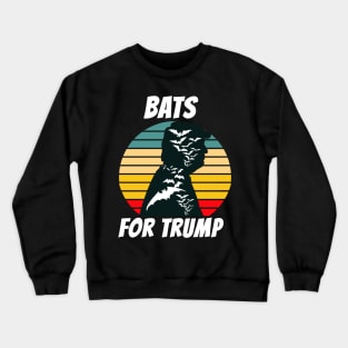 Vintage Trump Halloween Bat Crewneck Sweatshirt